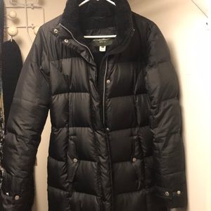 Eddie Bauer down coat, ankle length